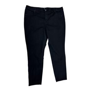 Lane Bryant Genius‎ Fit Skinny Jeans Black Size 28 Long Plus Stretch High Rise